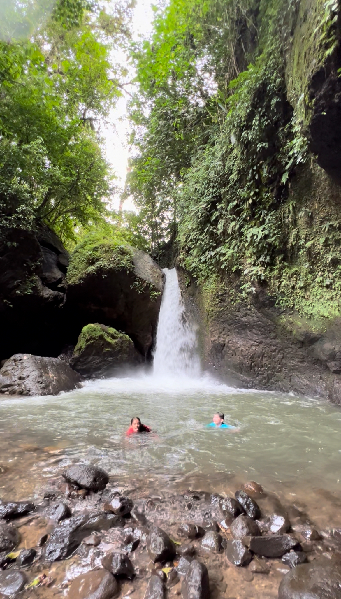 A hidden waterfall near the ranch