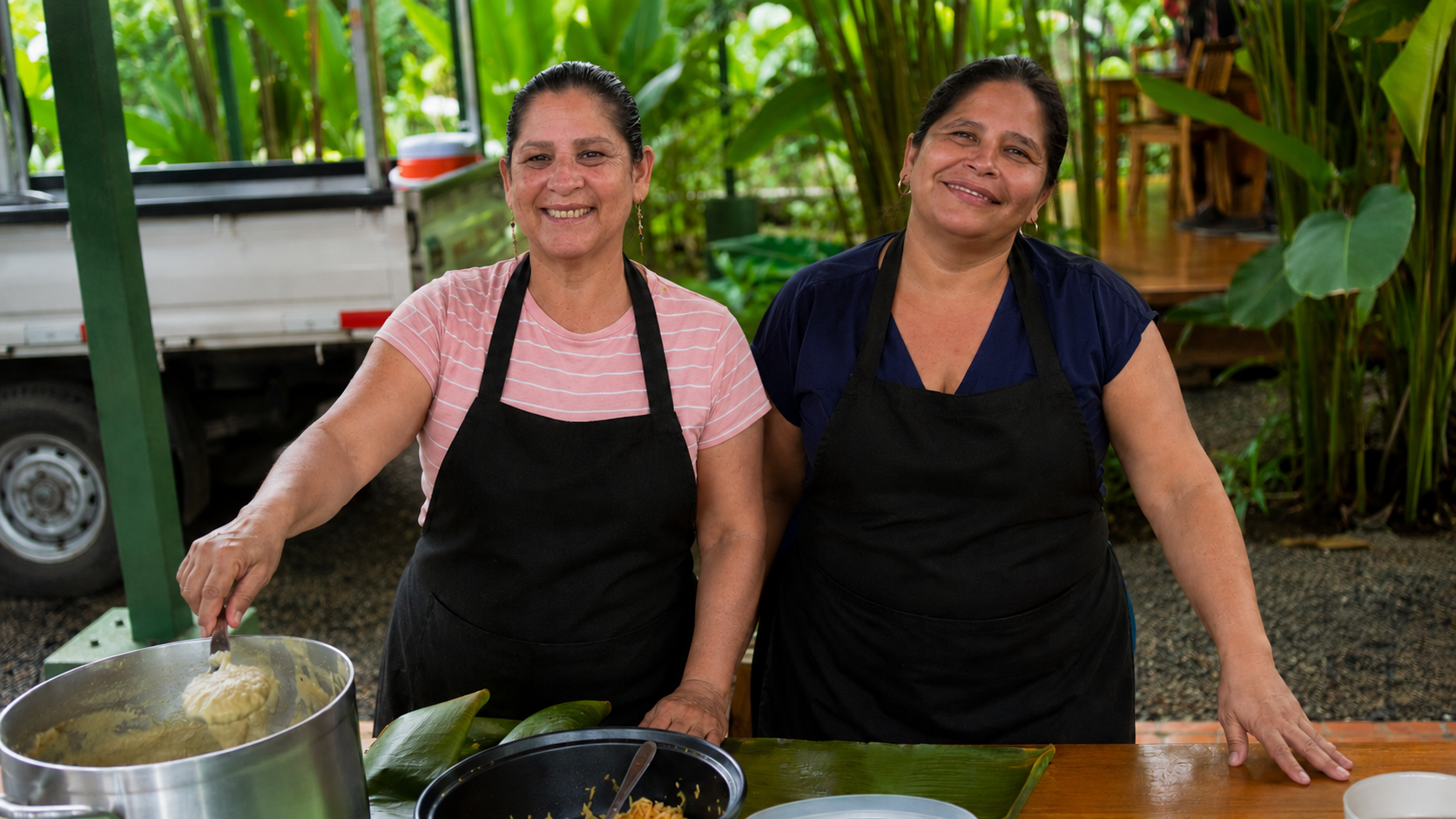 Damaris and Rosi at the ranch